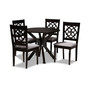 Sadie Modern and Contemporary Fabric Upholstered 5 Piece Dining Set