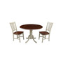 42" Dual Drop Leaf Table With 2 San Remo Chairs