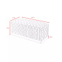 Satine Woven Bench with Metal Base