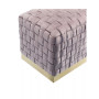 Satine Woven Bench with Metal Base