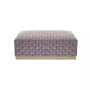 Satine Woven Bench with Metal Base