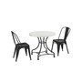 Madeleine 32" 3 Piece Dining Set With Amelia Chairs