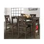 Spencer 5-Piece Counter Height Dining Set with X-Back Counter Height Stools
