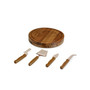 Friends Central Perk Acacia Circo Cheese Cutting Board Tools Set, 5 Piece