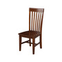 42" Dual Drop Leaf Table with 2 Slat Back Dining Chairs - 3 Piece Dining Set