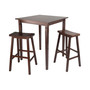 3-Piece Kingsgate High/Pub Dining Table with Saddle Stool