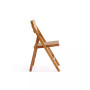 Pullman 2-Piece Ash Wood and Natural Cane Folding Dining Chair