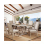 Aggate Rustic Upholstered Dining Chair (Set of 2)