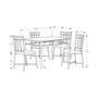 5 Piece Microfiber Dining Set