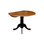 42" Dual Drop Leaf Dining Table with 2 X-back Chairs, 3 Piece Dining Set