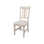 Small Drop Leaf Dining Table with 2 Splat Back Chairs, 3 Piece Dining Set