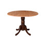42" Dual Drop Leaf Table with 2 Splat Back Dining Chairs - 3 Piece Dining Set