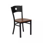 Circle Back Metal Restaurant Dining Chair