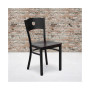 Circle Back Metal Restaurant Dining Chair
