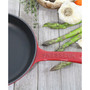French Enameled Cast Iron Fry Pan with Cast Iron Handle, 8-inch