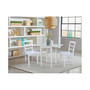 Small Dual Drop Leaf Dining Table with 2 Madrid Ladderback Chairs, 3 Piece Dining Set