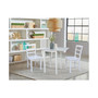 Small Dual Drop Leaf Dining Table with 2 Madrid Ladderback Chairs, 3 Piece Dining Set