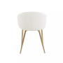 Claire Contemporary Glam Chair Leather