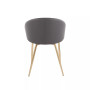 Claire Contemporary Glam Chair Leather