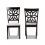 Samwell Modern and Contemporary Fabric Upholstered 2 Piece Dining Chair Set