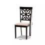 Samwell Modern and Contemporary Fabric Upholstered 2 Piece Dining Chair Set