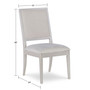 Rachael Ray Cinema Upholstered Side Chair 2pc Set