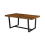 Modern Farmhouse Solid Plank Top Dining Table
