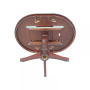 36" Round Top Pedestal Table with 12" Leaf