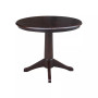 36" Round Top Pedestal Table with 12" Leaf
