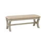 Monaco 48" Bench in Fabric with Base