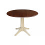 42" Round Dual Drop Leaf Pedestal Table