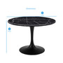 Colfax Black Marble Table