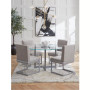 Emila 54" Round Glass Mix and Match Dining Table, Created for Macy's