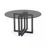 Emila 54" Round Glass Mix and Match Dining Table, Created for Macy's