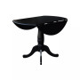 International Concept 42" Round Dual Drop Leaf Pedestal Table