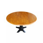 International Concept 42" Round Dual Drop Leaf Pedestal Table