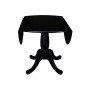 International Concept 42" Round Dual Drop Leaf Pedestal Table