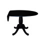 International Concept 42" Round Dual Drop Leaf Pedestal Table