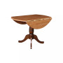 International Concept 42" Round Dual Drop Leaf Pedestal Table