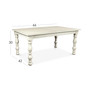 Aberdeen Off White Expandable Dining Table