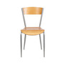 2 Pack Silver Metal Restaurant Chair
