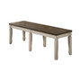 Belle Oak Rectangular Dining Bench, 58"