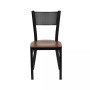 Grid Back Metal Restaurant Dining Chair