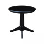 30" Round Top Pedestal Table- 28.9"H