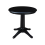 30" Round Top Pedestal Table- 28.9"H