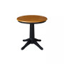 30" Round Top Pedestal Table- 28.9"H