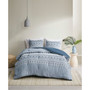 Dora Cotton Chambray 3-Piece Comforter Set, Full/Queen