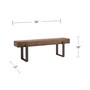Maeve Rustic Industrial Bench