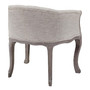 Crown Vintage French Upholstered Fabric Dining Armchair