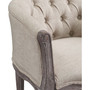 Crown Vintage French Upholstered Fabric Dining Armchair
